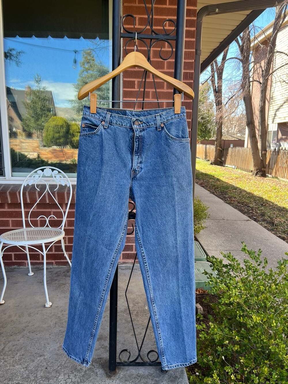 Vintage Levi's 951 Relaxed Fit Tapered Leg Orange Tab Jeans Size 12 MED